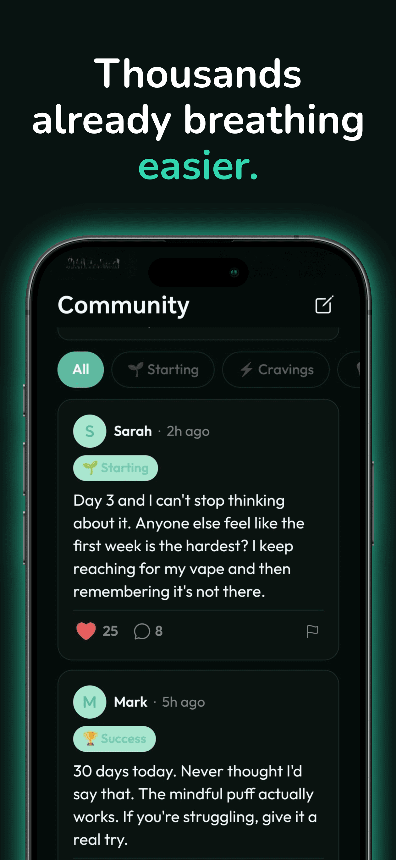 Cirrus community feed — thousands already breathing easier